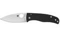 Spyderco, Bodacious, Folding Knife, Plain Edge, Black G-10 Handle, Satin Finish, Silver, 3.66" Blade Length, CPM-S30V Steel