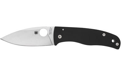 Spyderco, Bodacious, Folding Knife, Plain Edge, Black G-10 Handle, Satin Finish, Silver, 3.66" Blade Length, CPM-S30V Steel