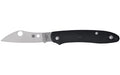 Spyderco, ROADIE XL, Folding Knife, 2.74" Sheepsfoot Blade, M398 Blade Steel, 6.51" Overall Length, ClipJoint Lock, Satin Finish, Silver Blade, Black FRN Handle