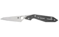 Spyderco, NAND, Folding Knife, 3.19" Wharncliffe Blade, M398 Blade Steel, 7.49" Overall Length, SlipIt Lock, Satin Finish, Silver Blade, Gray Titanium Handle