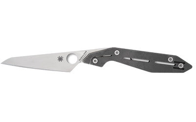 Spyderco, NAND, Folding Knife, 3.19" Wharncliffe Blade, M398 Blade Steel, 7.49" Overall Length, SlipIt Lock, Satin Finish, Silver Blade, Gray Titanium Handle