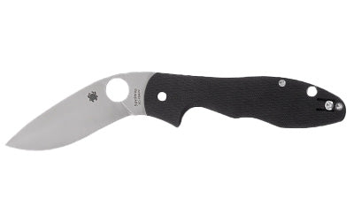 Spyderco, Retract, Folding Knife, 3.4" Recurve Blade, 7.79" Overall Length, 9Cr18MoV Blade Steel, Plain Edge, Satin Finish, Silver, G-10 FRN Handle, Liner Lock