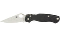 Spyderco, Para Military 2, 3.42" Folding Knife, Plain Edge, CPM-S45VN Finish, Black G10 Handle