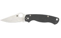 Spyderco, Para Military 2, Folding Knife, 3.45" Clip Point Blade, Plain Edge, Micro-Melt Maxamet Blade Steel, 8.26" Overall Length, Compression Lock, Satin Finish, Silver Blade, Gray G10 Handle