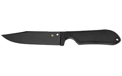Spyderco, Street Bowie, 5" Fixed Blade Knife, Plain Edge, VG10/Black Blade, Kraton Handle, Includes Sheath and G-Clip
