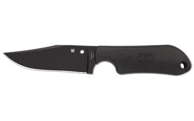 Spyderco, Street Beat Lightweight, 3.5" Fixed Blade Knife, Plain Edge, VG-10 Blade, Kraton Handle, Includes Sheath and G-Clip