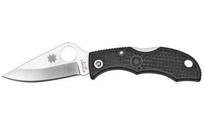 Spyderco, Ladybug 3, 1.94" Folding Knife, VG-10, Plain, Clip Point, Circle Thumb Hole, Black FRN, Box