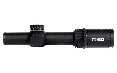 Steiner, T6Xi, Rifle Scope, 1-6X, 24mm Objective, 30mm Tube Diameter, KC-1 Reticle, 1/4 MOA, First Focal Plane, Matte Finish, Black