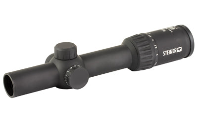 Steiner, P4Xi, Rifle Scope, 1-4X, 24mm Objective, 30mm Tube Diameter,  1/4 MOA, Second Focal Plane, Matte Finish, Black