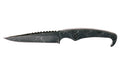 Stroup Knives, MK2, Fixed Blade Knife, 4" Clip Point Blade, 1095 High Carbon Steel, 8" Overall Length, Acid Etched Finish, Black, G10 Handle, Includes Sheath