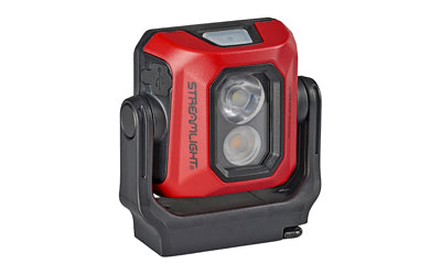 Streamlight, Syclone, Compact USB Rechargeable Multi-Function Worklight, Red, High-400 Lumens, Medium-200 Lumens, Low-100 Lumens, Includes USB Charging Cord, Cool White LEDs, 90 CRI LEDs, IPX4 Water-Resistant, Hands-Free with Magnetic Base and Stowable