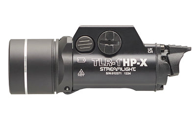 Streamlight, TLR-1 HP-X, Long Range Rail Mounted Light, 1,300 Lumens with SL-B9 Batteries, 1 Hour Run Time, Matte Finish, Black, (2) SL-B9 USB Rechargeable Battey Packs