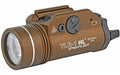 Streamlight, TLR-1 HL, High Lumen Rail Mounted Tactical Light, Pistol and Picatinny, Flat Dark Earth Brown, C4 LED 1000 Lumens With Strobe, 2x CR123 Batteries