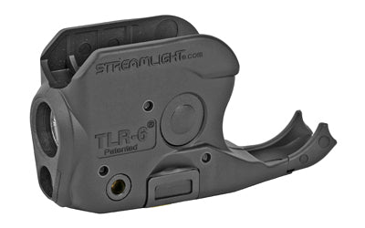 Streamlight, TLR-6, Tac Light w/laser, For SIG P238/P938, White LED and Red Laser, 100 Lumens, Includes 2 CR 1/3N Lithium Batteries, Black Finish