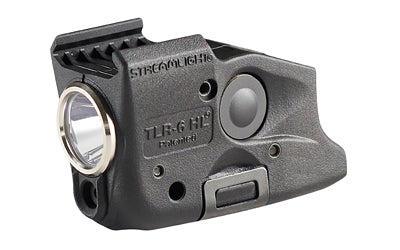Streamlight, TLR-6 HL, Tac Light with Red Laser, Fits Glock 17,19,23,22, 300 Lumens, Matte Finish, Black, Includes Three SLB2 Batteries with USB-C Charging Case