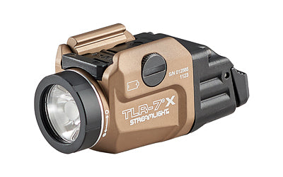Streamlight, TLR-7X, 500 Lumens, 1 Hour Runtime, Dual Fuel, Matte Finish, Flat Dark Earth, Includes High and Low Switch, (1) SL-B9 Rechargeable Battery, USB Charging Cable