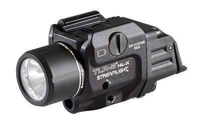 Streamlight, TLR-8 HL-X, Weaponlight with Red Laser, 1,000 Lumens, Black, Includes High/Low Paddle Switches, Key Kit, Multi-Tool, (1) SL-B9 Rechargeable Battery Pack, and USB-C Cord