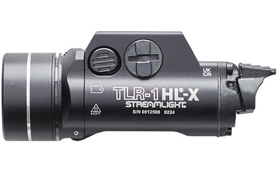Streamlight, TLR-1 HL-X, Pistol Light, 1,500 Lumens with SL-B9 Batteries, 1 Hour Run Time, Matte Finish, Black with Silver Ring