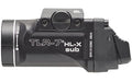 Streamlight, TLR-7 HL-X Sub, Weaponlight, Fits GLOCK 43X/48, 1,000 Lumens with SL-B9 Battery, 30 Minute Run Time, Matte Finish, Black with Silver Ring