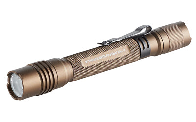 Streamlight, ProTac 2AA-X USB, 550 Lumens, 2.25 Hour Runtime, Multi-Fuel, Coyote, Includes USB-C Rechargeable Battery Pack, USB Charging Cord, Nylon Holster