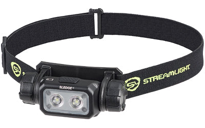 Streamlight, Sledge, Rechargeable Headlamp, 1,000 Lumens, Black, Includes USB-C Charging Cable, Elastic and Rubber Head Hardhat Straps and (1)-SL-B26 Battery