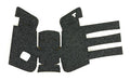TALON Grips Inc, Granulate, Grip, Adhesive Grip, Fits GLOCK Gen4 19/23/25/32/38 Medium Backstrap, Black