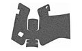 TALON Grips Inc, Rubber, Grip, Adhesive Grip, Fits GLOCK 19X, Gen 5 MOS 45 (No Backstrap), 17/22/24/31/34/35/37, Gen5 (No Backstrap), Black