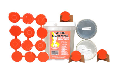 Tannerite, White Lightning Rimfire Target Kit, 15 Targets and Holders, 15/Pack