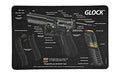 TekMat, Pistol Mat For Glock, 3D Cut Away, 11"x17", Black, Includes Small Microfiber TekTowel, Packed In Tube