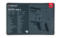 TekMat, Original Mat For Glock Gen 3, Cleaning Mat, Thermoplastic Surface Protects Gun From Scratching, 1/8" Thick, 11"x17", Tube Packaging, Black
