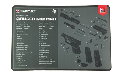 TekMat, Tekmat for Ruger LCP MAX, Cleaning Mat, Black