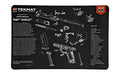 TekMat, S&W M&P SHIELD Pistol Mat, 11"x17", Black, Includes Small Microfiber TekTowel, Packed In Tube