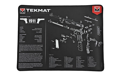 TekMat, 1911 Ultra Premium Gun Cleaning Mat, 15"x20", Includes Small Microfiber TekTowel, Packed In Tube