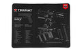 TekMat, Ultra Mat, For Glock Gen 5, Thermoplastic Surface Protects Gun From Scratching, 1/4" Thick, 15"X20", Tube Packaging, Black