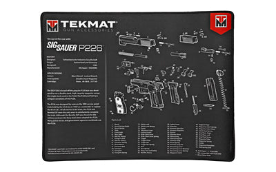 TekMat, Sig P226 Ultra Premium Gun Cleaning Mat, 15"x20",Includes Small Microfiber TekTowel