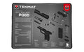 TekMat, Ultra Mat, Sig Sauer P365, Cleaning Mat, Thermoplastic Surface Protects Gun From Scratching, 1/4" Thick, 15"X20", Tube Packaging, Black