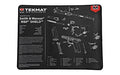 TekMat, S&W M&P SHIELD Ultra Premium Gun Cleaning Mat, 15"x20", Includes Small Microfiber TekTowel, Packed In Tube