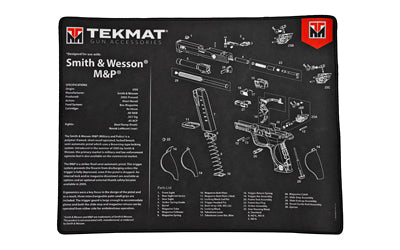 TekMat, S&W M&P Ultra Premium Gun Cleaning Mat, 15"x20", Includes Small Microfiber TekTowel, Packed In Tube