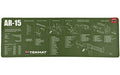 TekMat, Long Gun, AR-15, Cleaning Mat, Thermoplastic Surface Protects Gun From Scratching, 1/8" Thick, 12"x36", Tube Packaging, Olive Drab Green