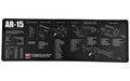 TekMat, AR-15 Rifle Mat, 12"x36", Black, Includes Small Microfiber TekTowel, Packed In Tube