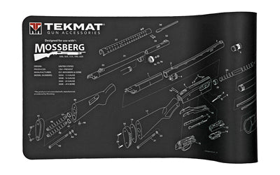 TekMat, Mossberg Shotgun Mat, 12"x36", Black, Includes Small Microfiber TekTowel, Packed In Tube