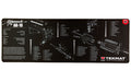TekMat, Ultra Mat, AR-10, Cleaning Mat, Thermoplastic Surface Protects Gun From Scratching, 1/4" Thick, 15"x44", Tube Packaging, Black