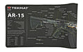 TekMat, AR-15 Cutaway Ultra Premium Gun Cleaning Mat, Includes Small Microfiber TekTowel, Packed In Tube