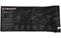 TekMat, Ultra Mat, Remington 870, Thermoplastic Surface Protects Gun From Scratching, 1/4" Thick, 15"x44", Tube Packaging, Black