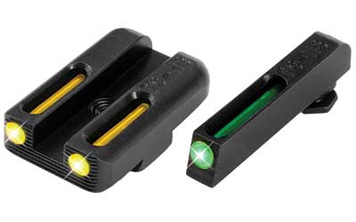 TRUGLO, Brite-Site Tritium/Fiber Optic Sight, Fits GLOCK 42 and 43, Green and Yellow