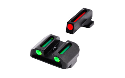 TRUGLO, Fiber Optic Sight Set, For Kimber, Green Rear Fibers Red Front