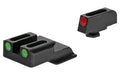 TRUGLO, Brite Site Fiber Optic Red Front 3 Dot Sight, Green Rear Sight, Fits S&W Shield 380EZ