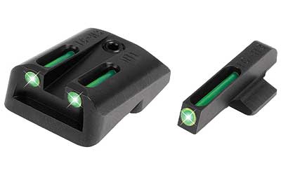 TRUGLO, Brite-Site Tritium/Fiber Optic Sight, Fits 1911 Government, Green