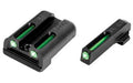 TRUGLO, Brite-Site Tritium/Fiber Optic Sight, Fits Sig #8 Front / #8 Rear, Green