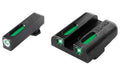 TRUGLO, Brite-Site TFX Sight, Night Sight, Low, Fits Glock 17/17L/19/22/23, 24/7 Brightness